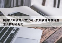 杭州10大软件开发公司（杭州软件开发待遇怎么样好不好?）