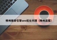 柳州搜索引擎seo优化代理（柳州百度）